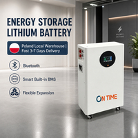 Batterie de stockage d'énergie LiFePO4 10KWH 15KWH 16KWH, stock entrepôt UE, BMS à équilibrage actif, garantie 10 ans, CE MSDS UN38.3
