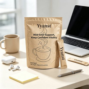 Café Instantáneo con Extracto de Plantas Naturales, 10g*20 Sobres, Bolsa de Papel Kraft con Cierre, Bebida Botánica Pura - Product Image 2