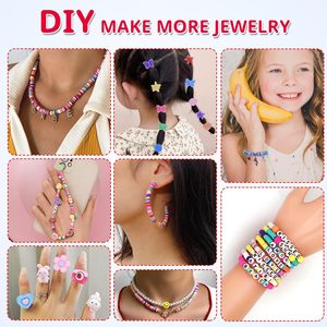 <span class=keywords><strong>Kit</strong></span> d'activités <span class=keywords><strong>pour</strong></span> bijoux licorne perles d'argile, 3200 pièces, bracelet, bijoux d'amitié, bague, bricolage, cadeaux artisanaux, nouveauté - Product Image 4