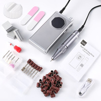 Tamax NAD101 40000 tr/min Ponceuse à ongles électrique professionnelle en plastique avec écran HD pour manucure et pédicure (prise US)