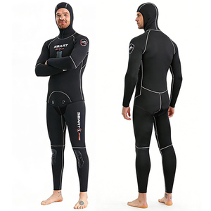 Combinaison en néoprène deux pièces de 5MM pour la plongée et la chasse sous-marine Combinaison de protection thermique chaude, durable et complète du corps - Product Image 4