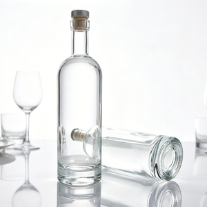 Vente en gros de bouteilles en verre vaporisateur pour <span class=keywords><strong>vodka</strong></span> et whisky, 500 ml et 750 ml, vert givré mat, personnalisées, pour l'emballage - Product Image 5