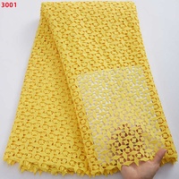 3001 Dentelle Cordon Guipure Rouge Brodée Oeillets Tissu de Dentelle Cordon Africaine Tissu de Dentelle Nigériane de Haute Qualité pour Fête de Mariage