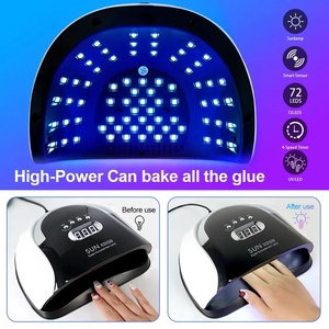 Lampe UV LED Haute Puissance pour Séchage Rapide des Ongles en 5 Secondes, pour Vernis Gel, avec Alimentation Électrique 72V, en Plastique - Product Image 5