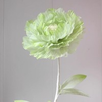 Fleur artificielle géante en organza, pivoine surdimensionnée imperméable pour mariage, vitrine, décoration événementielle, vente en gros