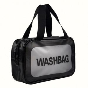 OEM Custom Portable Frosted PVC Toiletry Cosmetic <b>Bag</b> Waterproof <b>Transparent</b> <b>Makeup</b> <b>Bag</b> - Product Image 6
