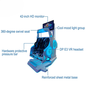 Simulator Rotasi VR 360 Derajat Desain Baru 2025 dengan Dua Kursi dari Fiberglass untuk Taman Hiburan, Rotasi Virtual 360 Derajat Ganda - Product Image 4