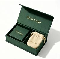 Coffret Cadeau Magnétique Personnalisé pour Bijoux, Boîte Rigide en Carton pour Bagues, Colliers, Boucles d'Oreilles, Emballage de Luxe, Logo Personnalisé OEM, Échantillon Gratuit