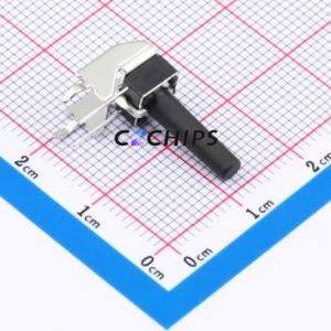 GT-TC102B-H160-L1 Tactile Switch Through hole,6.1x6.1mm Switch Single Pole Single Throw Round Button 2.5N Right Angle Insert - Product Image 1