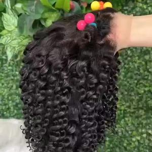 All'ingrosso bambine in pizzo pieno intrecciato capelli senza colla di pizzo anteriore <span class=keywords><strong>parrucche</strong></span> per bambini parrucca capelli umani per bambini - Product Image 3