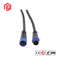 M15 Wasserdichter 4-Poliger Luftfahrtstecker IP68 Stromverbindungskabel Elektrofahrzeug-Steckverbinder LED-Licht Industriell
