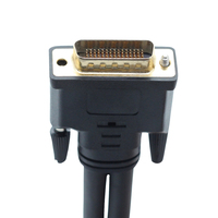 Câble VGA haute vitesse KAICAP personnalisé noir plaqué or, 1,83 m, 59 broches, mâle-femelle, pour moniteur d'ordinateur, gaine en PVC, blindage tressé