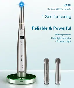 Vrn vafu luz de led odontologia sem fio, luz de cura dental/uma segunda cura de luz led ortodôntica para materiais de resina composta