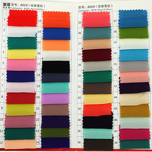 Di alta qualità 100% poliestere 75D perlata Crepe Chiffon tessuto stampato organico leggero per le ragazze - Product Image 3