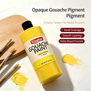Peinture <span class=keywords><strong>Gouache</strong></span> Kinghan <span class=keywords><strong>500ml</strong></span> en Gros, Pigment Artistique Grande Capacité pour Étudiants sur Toile, Papier et Verre - Product Image 2