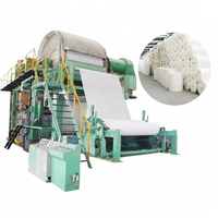 Machine à fabriquer de la pâte à papier toilette Fuyuan 5 tonnes par jour modèle 1880, ensemble complet de production de rouleaux de papier toilette