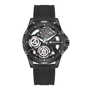 Reloj Deportivo Luminoso para Hombre, Reloj de Pulsera de Cuarzo con Esqueleto y Esfera Grande, Correa de Silicona, Reloj Moderno - Product Image 3
