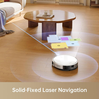 Robot aspirateur intelligent humide et sec Aspirateur robot nettoyage automatique au laser à points 5000PA