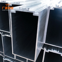 6063 T5 Perfil de extrusión de aluminio templado Obras de construcción personalizadas Revestimiento de muros cortina de vidrio Perfil de aluminio