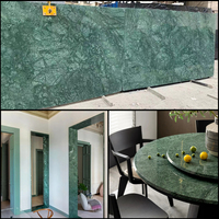 Marbre vert indien de luxe pierre naturelle pour la décoration de la maison carrelage Sandwich panneau mural évier de cuisine comptoir vanité lavabo