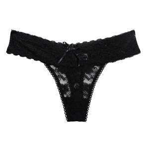 Culotte <span class=keywords><strong>string</strong></span> sexy transparente Yicheng avec logo personnalisé, dentelle florale exquise, grande taille, ajourée, pour <span class=keywords><strong>femme</strong></span> - Product Image 6