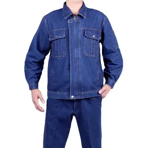 Bộ quần áo làm việc denim nam và nữ