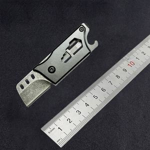 Mini couteau de poche multifonctionnel EDC à lame en pierre lavée, couteaux tactiques, couteau pliant personnalisable OEM pour le camping - Product Image 2