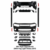 Kit de Carrocería Estilo SRT para Automóvil, Kit de Parachoques Delantero y Trasero, Actualización al Estilo SRT 2015 para Dodge Charger 2015-2023