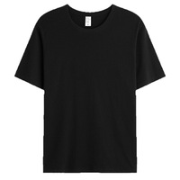Kaos oblong pria katun murni merek vintage 200G impor, ukuran besar, bernapas, warna polos