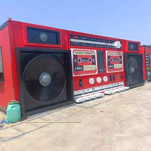 大型ラジオ販売ブース　おしゃれなフードカート　折りたたみ式フードトレーラートラック　移動式理髪店　コーヒーショップ - Product Image 2