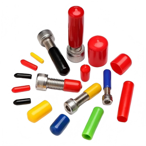 Embouts de protection en vinyle PVC couleur personnalisée, à enfiler, pour vis, boulons, tuyaux et tiges, isolation et protection, fabriqués en Chine - Product Image 1
