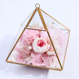 Nuovo stile di modo di vetro del diamante conservato <span class=keywords><strong>fiore</strong></span> casa per il nuovo anno del regalo di natale - Product Image 4