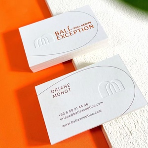 Layar cetak timbul kartu bisnis merek perusahaan cetak timbul warna Logo kertas Premium kustom kelas atas - Product Image 6