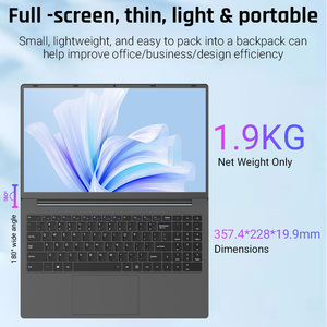 15,6 "N5095 FHD IPS tipo C retroiluminado huella digital ordenador portátil Ac Wi Fi DDR SSD cubierta Notebook Personal Oficina bajo precio portátil - Product Image 5