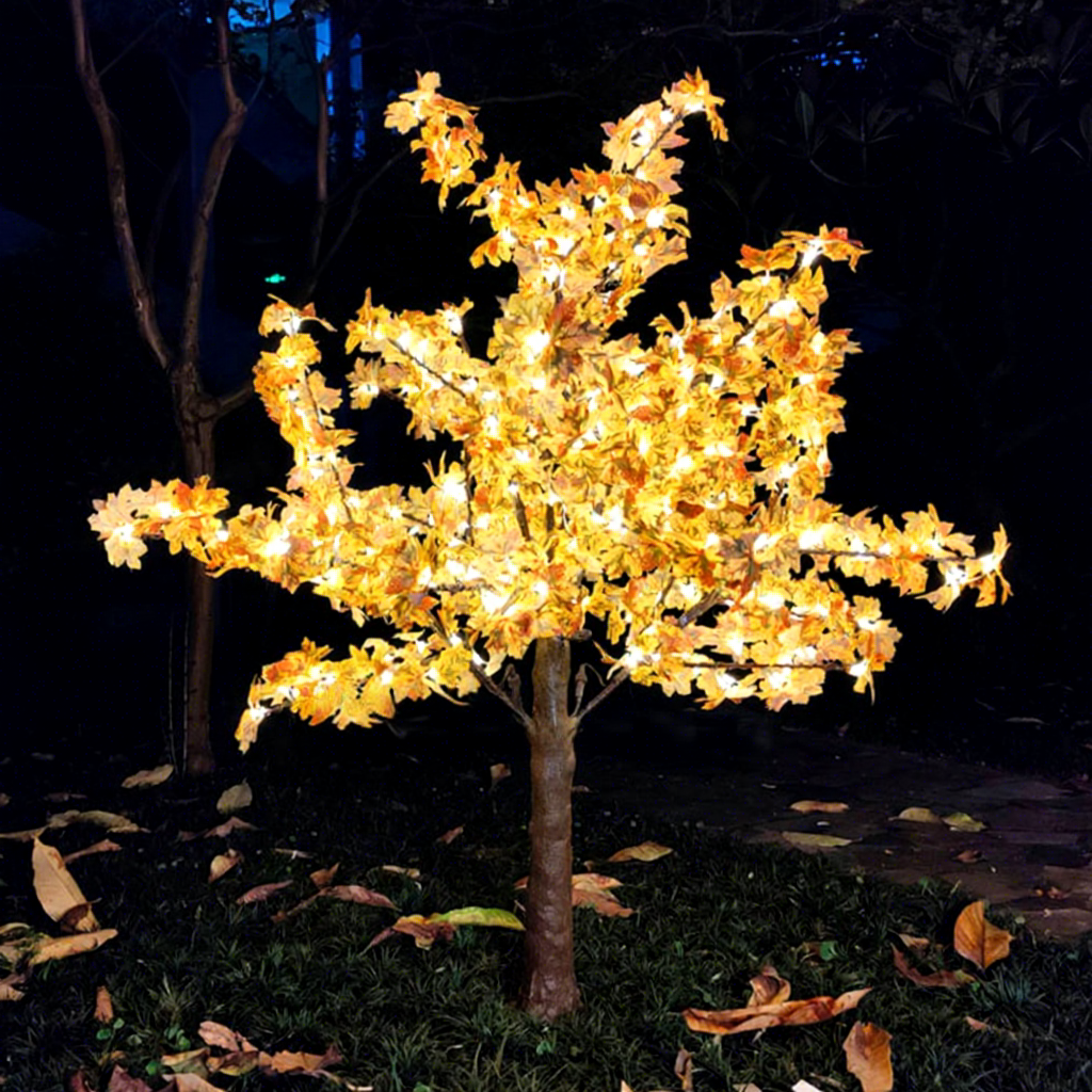 Outdoor LED Landscape Tree Lights-150cm Warm White IP65 Rated Multi-Voltage for Garden & Holiday Decorations