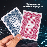 Cartes de poker classiques 100% plastique 63*88mm, jeu de cartes anti-déchirure en PVC, qualité casino professionnelle, accessoire de jeu pour club professionnel