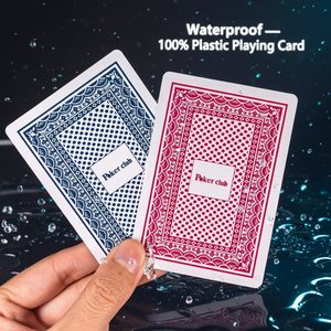 Cartes de poker classiques 100% plastique 63*88mm, jeu de cartes anti-déchirure en PVC, qualité casino professionnelle, accessoire de jeu pour club professionnel - Product Image 3