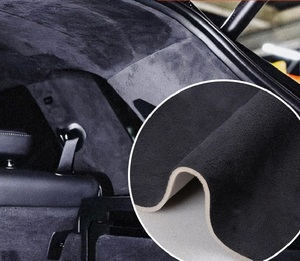 <span class=keywords><strong>Tissu</strong></span> de revêtement de toit en suède avec support en mousse, matériau de remplacement pour l'intérieur des voitures, camions et VUS - Product Image 3