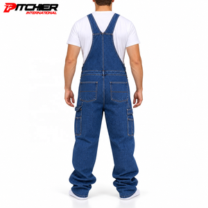 Wholesale Cotton Denim Bib Overalls Utility Pockets <b>Mens</b> Overalls for Fashion Retailers Bulk Order Supply - Product Image 3