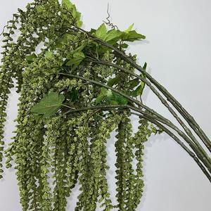 CM-TH1288 di alta qualità schiuma artificiale verde fogliame appeso verde rosso amaranto piante per matrimonio composizione floreale - Product Image 3