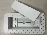 Grille de ventilation murale carrée moderne en acier blanc HSW OEM, pour montage encastré dans les plafonds et les cloisons sèches, avec garantie d'un an