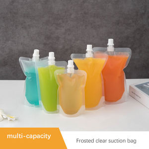 Pochette Doypack jetable transparente HX en BOPP+PET+PE avec bec verseur pour l'emballage de boissons, café et sushis - Product Image 2