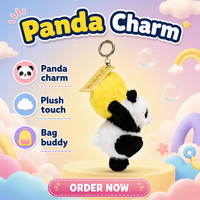Peluche personnalisée certifiée CE EN71 M'Lan, porte-clés en peluche populaire, produit événementiel IP, breloque de sac, décoration d'intérieur, porte-bonheur Moscot