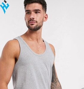 2025 Custom high quality New Fashion Hot Selling High Quality Fabric Plain Simple <b>Slim</b> Fit Fitness Sport Tank Top - Product Image 2