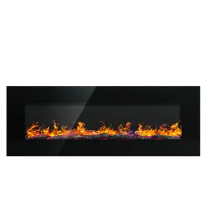 Бренд Отдельно Стоящие Портативный 3d Пламени деревянный Электрический нагреватель камина черного цвета для дома
