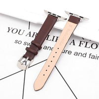 Schlicht armband aus echtem Leder 38/42 // 49mm Luxus-Ersatz bänder für Damen für Apple Watch 8 7 6