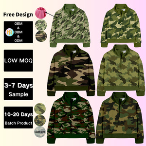 KERUI <span class=keywords><strong>Felpe</strong></span> <span class=keywords><strong>con</strong></span> Collo Alto e Mezza <span class=keywords><strong>Zip</strong></span> per Ragazzi, Set Felpa Mimetica Calda per Caccia Autunno e Inverno, <span class=keywords><strong>Felpe</strong></span> Personalizzate per Bambini - Product Image 1