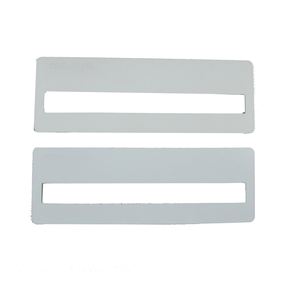 Rectangular Sublimation Name Badge Die Cut by CNC <b>Machine</b> With Window Name Plate Made by PC With PET <b>Lamination</b> Printing LOGO - Product Image 2