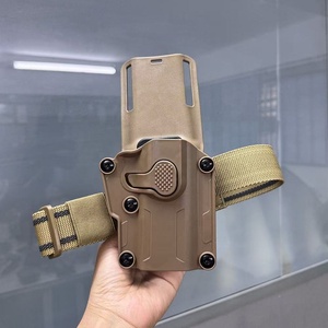 ESK Fabrieks Prijs Tactische Veiligheid Auto Universele <span class=keywords><strong>Holster</strong></span> Hendel 1 Slot OWB Pistool ABS/Nylon/Polymeer Duurzaam Zwart/Tan MOLLE Snel - Product Image 4