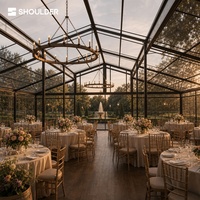 Tente de réception en alliage d'aluminium, chapiteau de luxe pour mariages et grands événements, tente de cérémonie transparente et imperméable sur mesure pour mariage